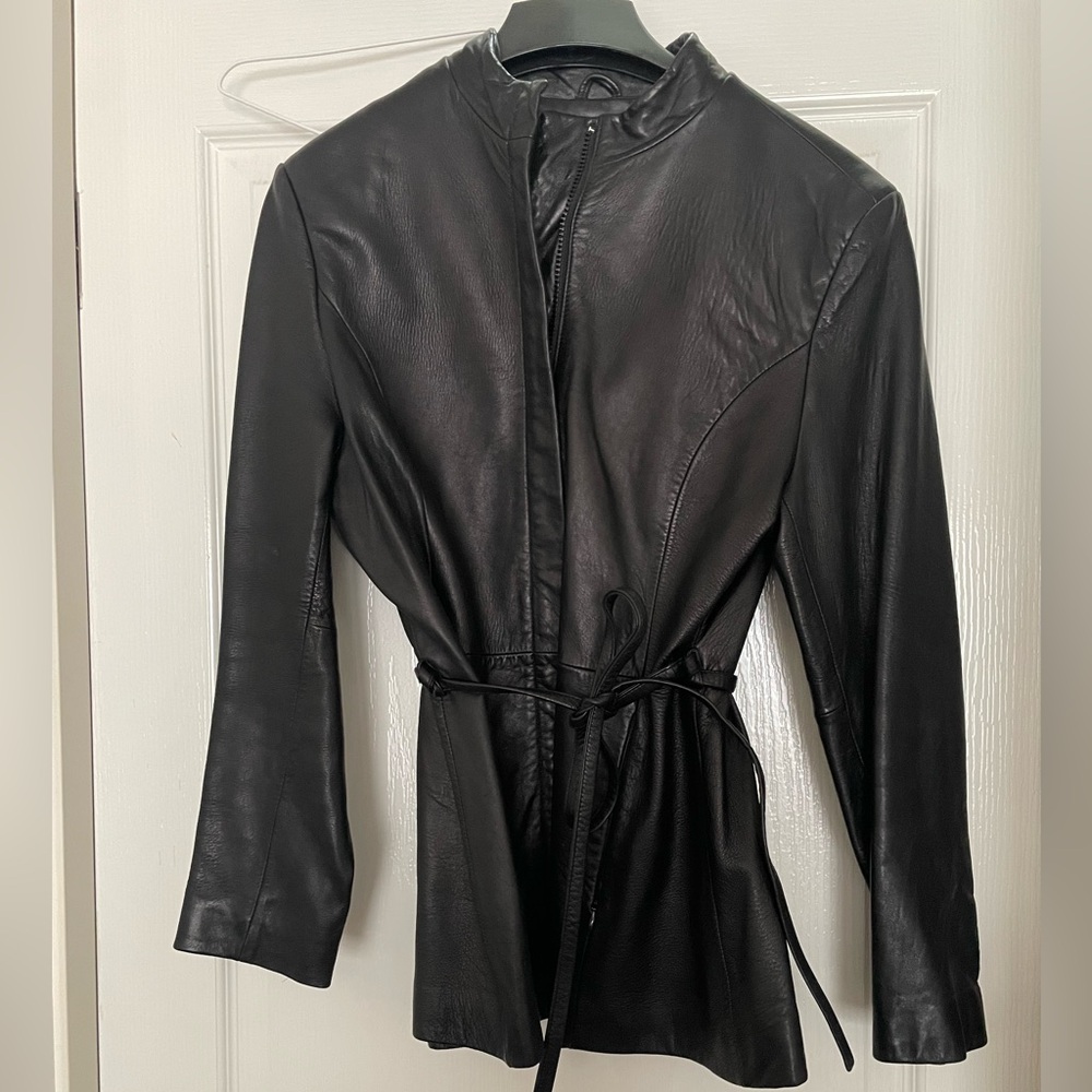 Black Wilson’s Leather Women's Jacket.
Used in good condition.